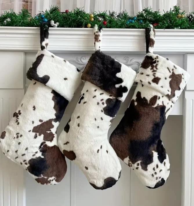 Cow Print Stockings