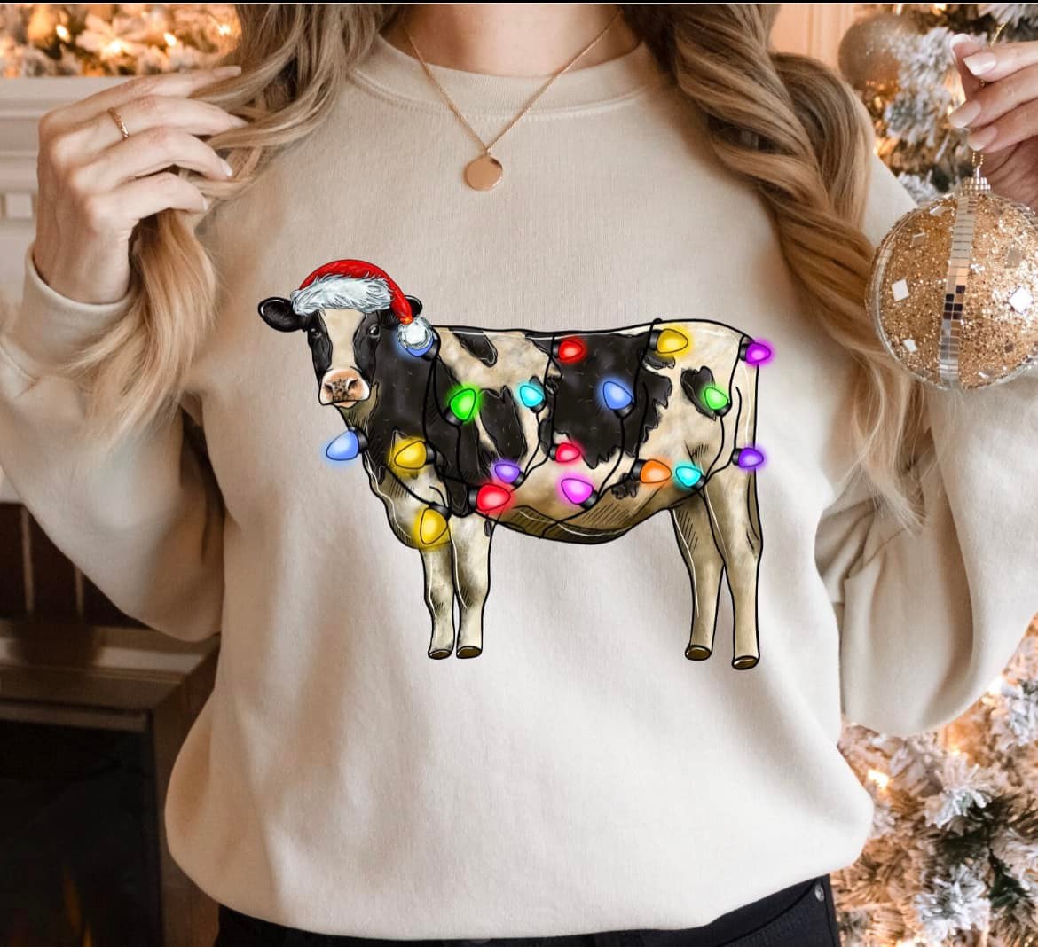 Christmas Cow Tee