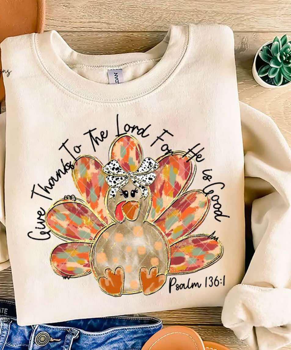 Give Thanks To The Lord Turkey Tee