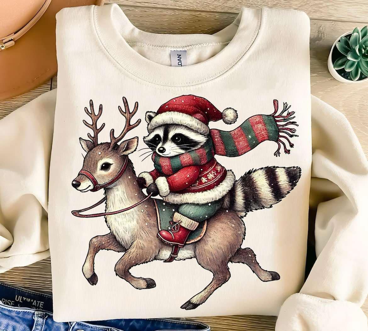 Racoon and Reindeer Tee