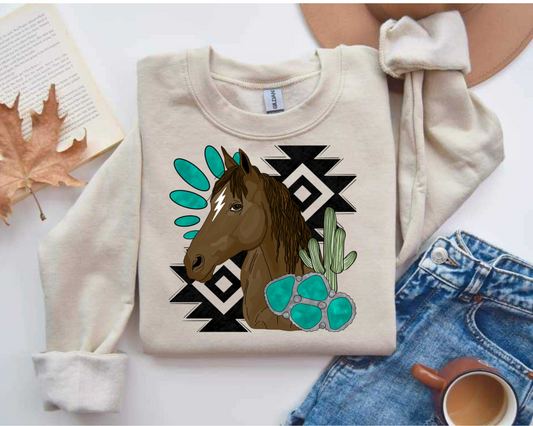 Aztec Horse Tee