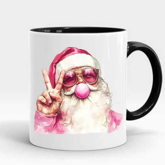 Pink Santa Coffee Mug