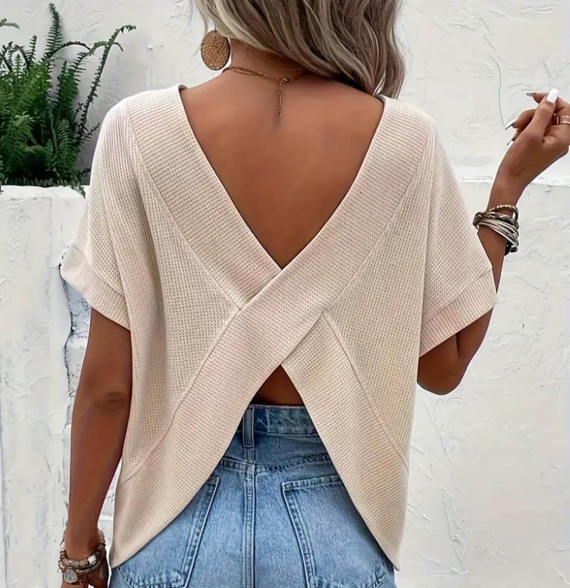 Backless Casual Tee