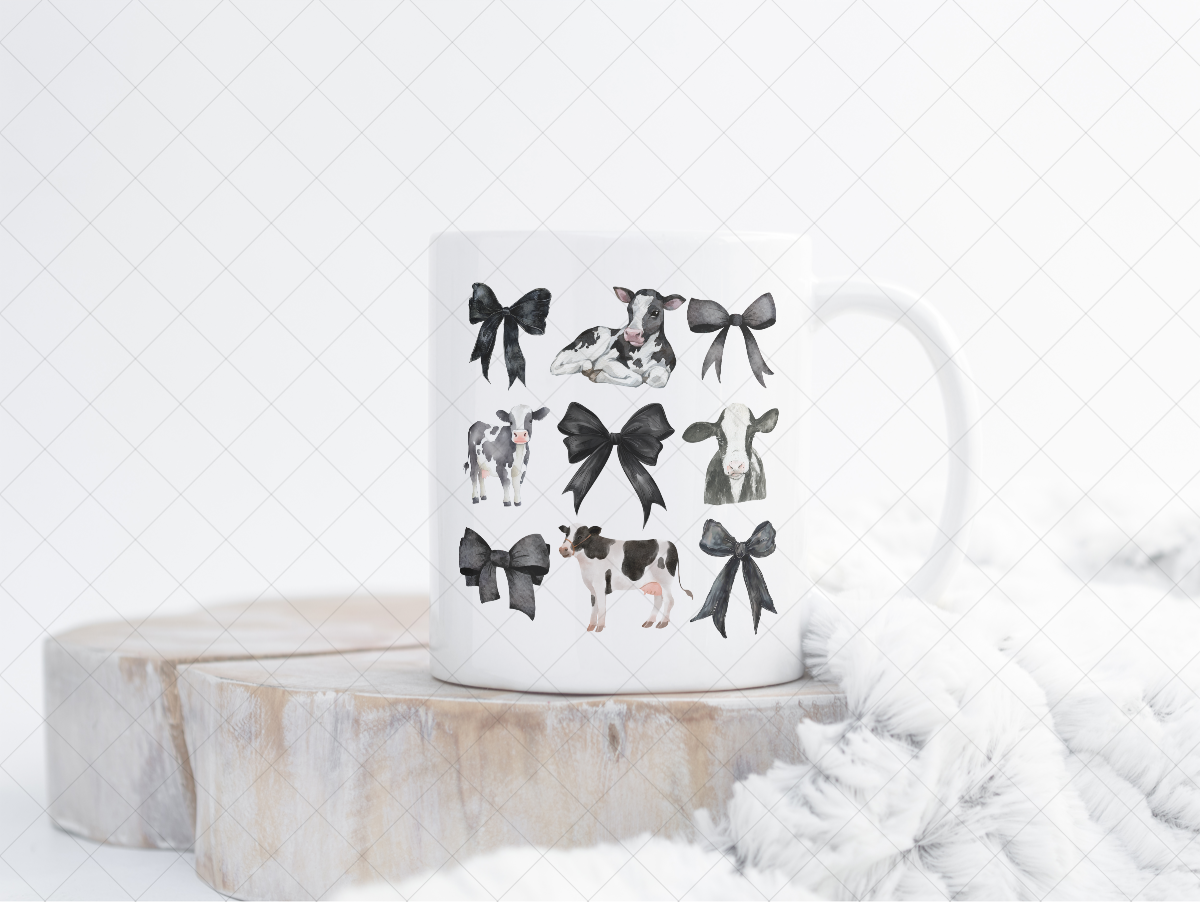 Cows With Bows Coffee Mug