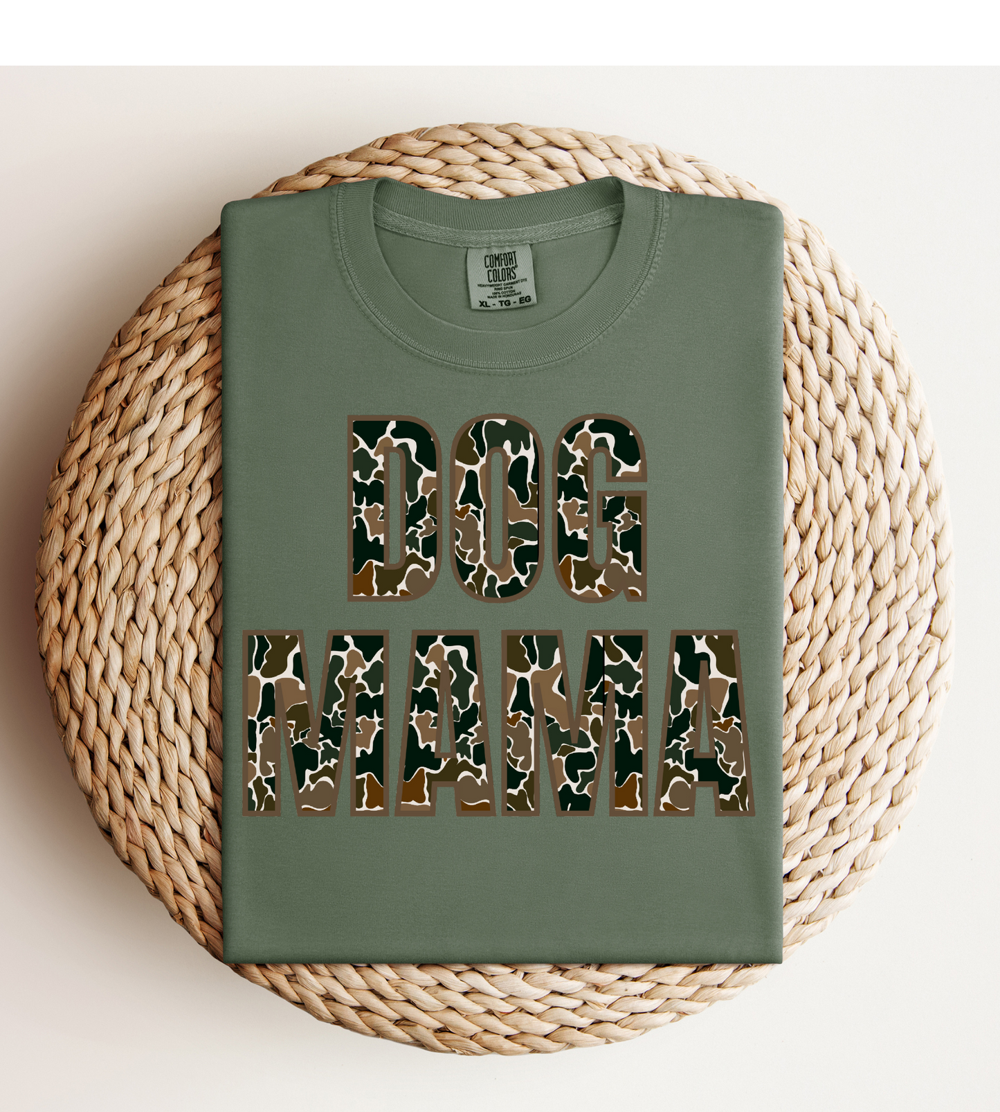 Camo Dog Mama Tee