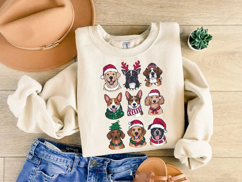 Christmas Dogs Tee