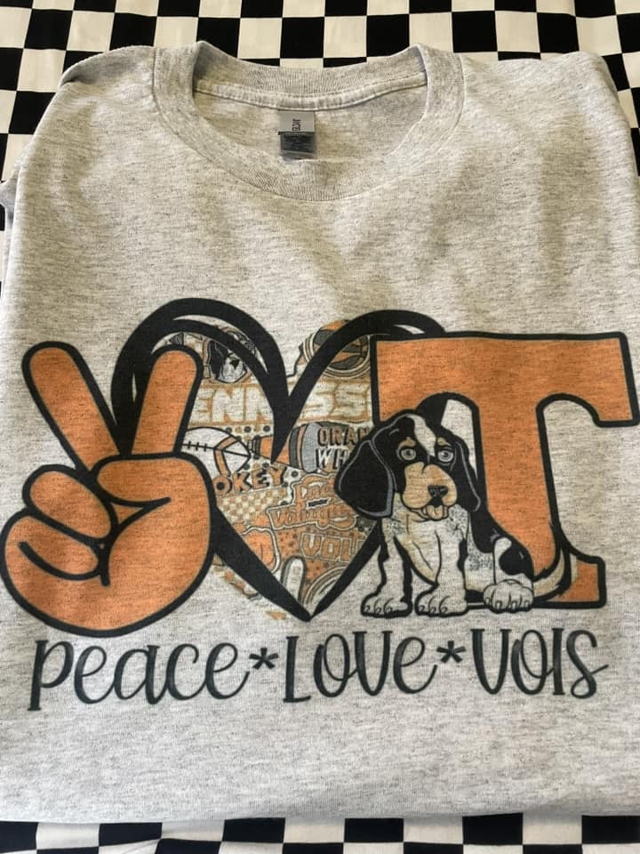 Peace Love Vols Tee