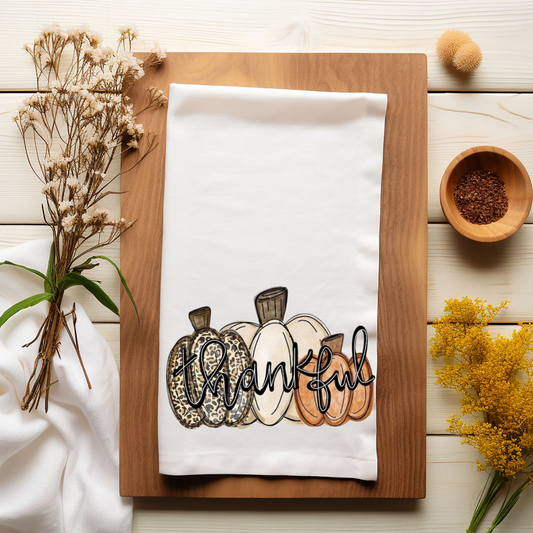 Thankful Pumpkin Kitchen Towel